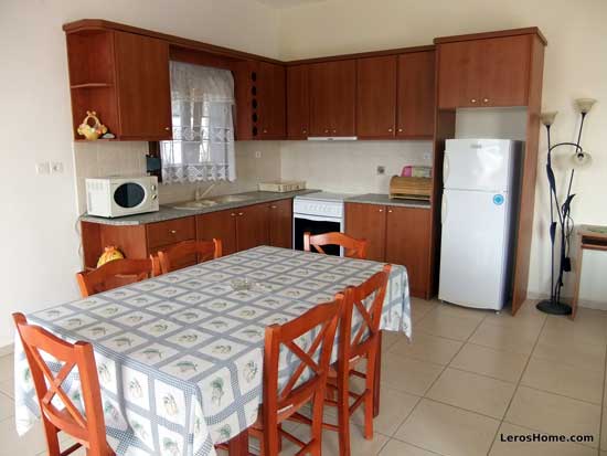 kitchen and dining area