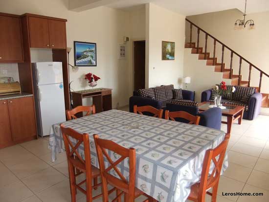 looking from dining area to living room