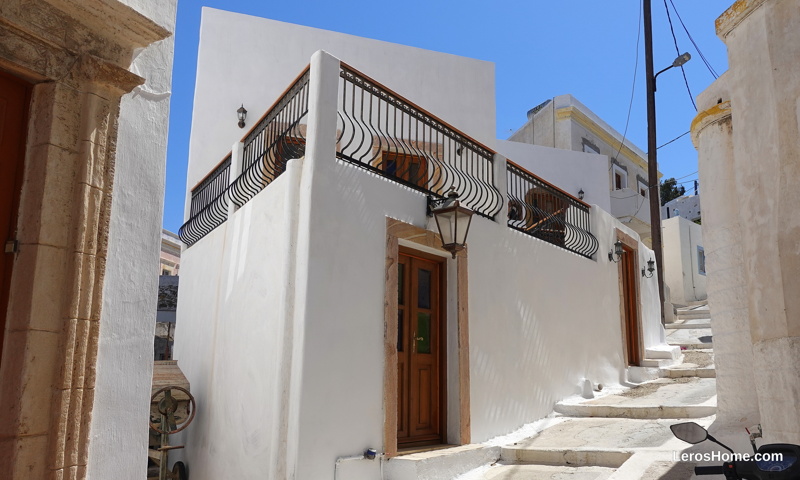 renovated stone house in Agia Marina, Leros